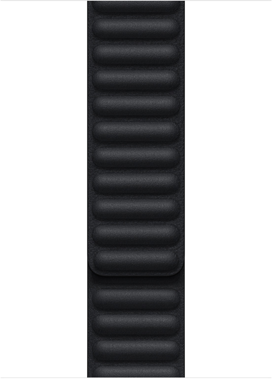 Bracelet à maillons cuir pour Apple Watch 45 mm - M/L - Minuit
