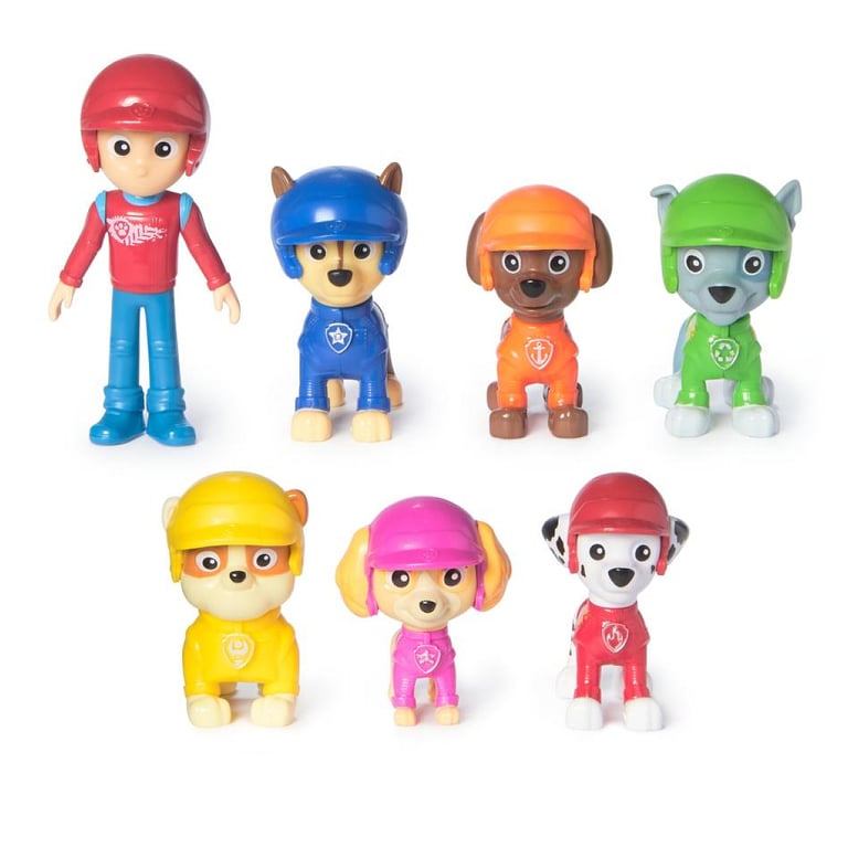 Coffret de 7 Figurines Rescue Wheels de La Pat' Patrouille - Neuf