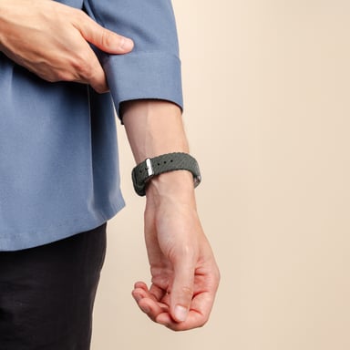 imoshion Bracelet en velours côtelé pour Apple Watch | 38/40/41/42 mm - Vert