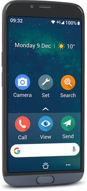 Doro 8050 13,8 cm (5.45'') SIM unique Android 9.0 4G USB Type-C 2 Go 16 Go 3000 mAh Noir