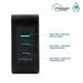 Mobilis Charger 100W 2USB C 1USBA GaN cable 100W Portátil, Smartphone, Tableta Negro Corriente alterna Interior