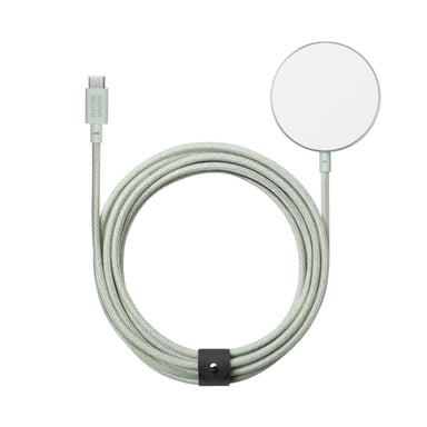 Native Union Snap Magnetic Wireless Charger Smartphone Couleur menthe, Blanc USB Recharge sans fil Charge rapide Intérieure