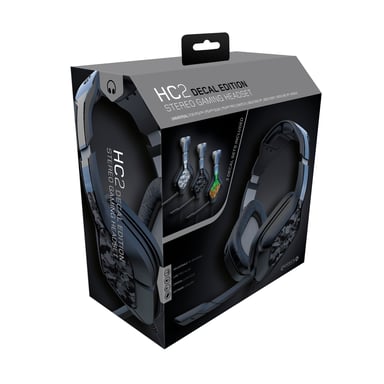 Gioteck HC2 Auriculares Alámbrico Diadema Juego Negro, Gris