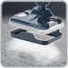 Rowenta RY6597 Steam mop 0,6 L 1200 W Blanc, Bleu