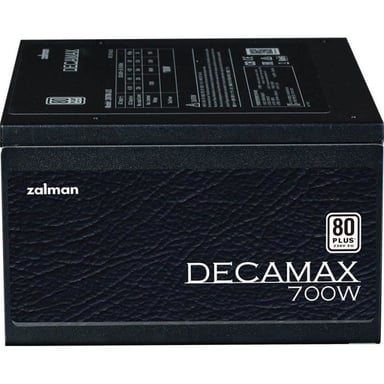 Alimentation PC - ZALMAN - DecaMax 700W - 80Plus - Non modulaire - Ventilateur 120mm - Noir
