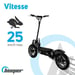 Trottinette electrique BEEPER Cross FX1000-S - 1000 W - Pliable - Batterie Plomb - 36 V - Sans selle