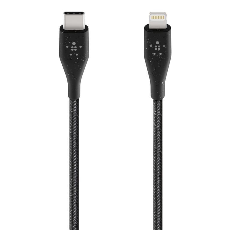 Câble DuraTek USB-C vers Lightning (1m), Noir
