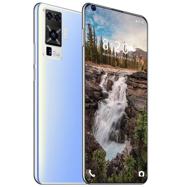 Smartphone T8 Pro Dual-SIM 7.2'' Full Screen LCD, Quad-Core 1.5GHz, 2Gb RAM + 32Gb ROM, Android 10 - Blanc