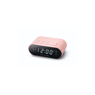 Réveil radio MUSE M-10 CPK Rose double alarme, snooze, minuteur sommeil, radio FM 20 présélections et éclairage d'ambiance
