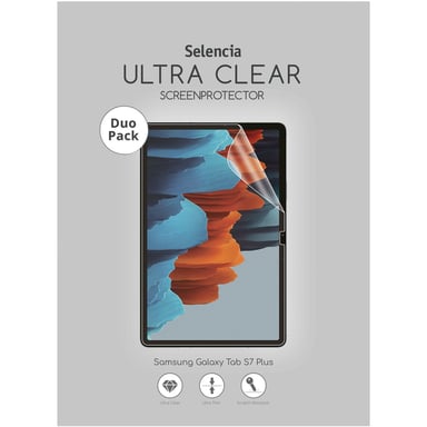 Selencia Protection d'écran Duo Pack pour Samsung Galaxy Tab S9 FE Plus / Tab S9 Plus / S8 Plus / S7 Plus / Tab S7 FE 5G