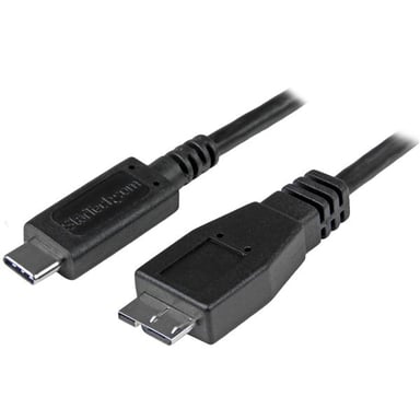 StarTech.com Câble USB-C vers Micro USB-B de 50cm, USB 10Gbps, Cordon de Données, 3A, Câble de Transfert de Données USB C vers Micro-B
