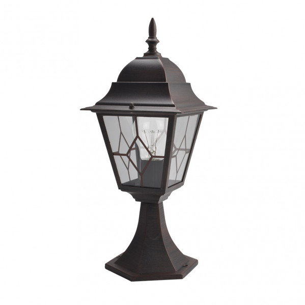 Abrila Bootes Applique Mural Extérieur Classique 1×E27 IP44, Marron, 44X18,5X18,5 - Neuf