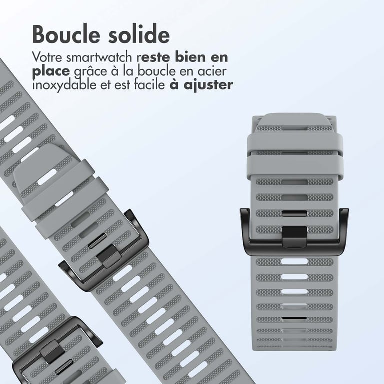 imoshion QuickFit® Bracelet en silicone Stripe pour Garmin Watch | Fixation 26 mm Neuf - vue 8