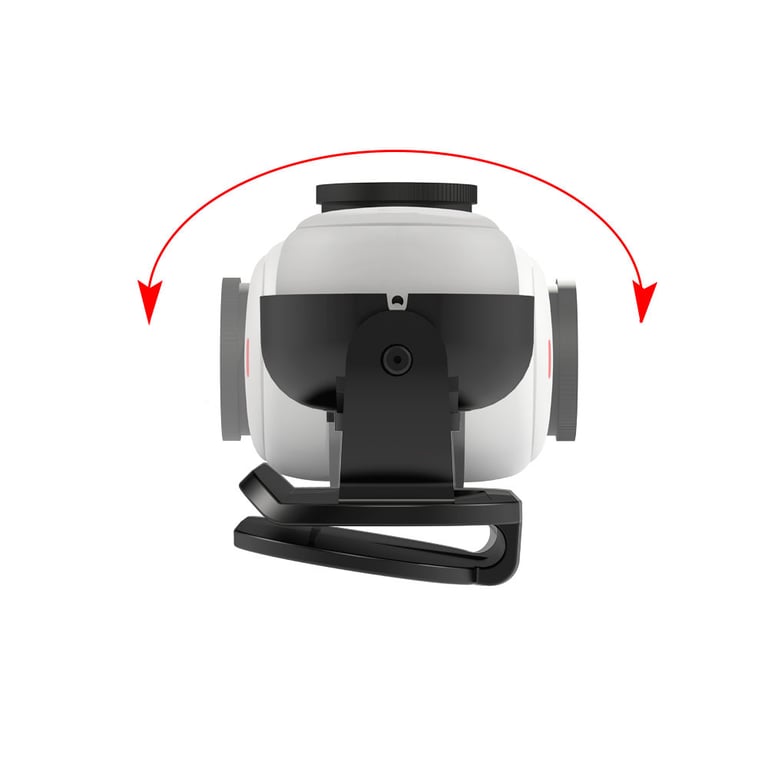 INF Pince de chapeau pour mini-caméra Insta360 GO 3/3S Noir - vue 2