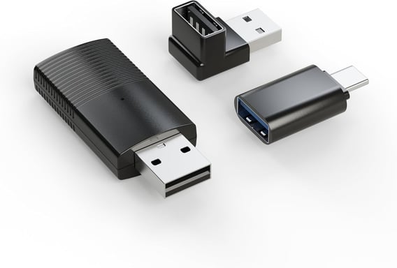 Adattatore MINIX Wireless CarPlay: Trasforma il CarPlay Fisico in Versione Senza Fili per iPhone (iOS 10+) con USB-C e Bassa Latenza