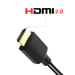Swissten Cable HDMI 2.0 4K 60Hz TV, oro, 1m Negro