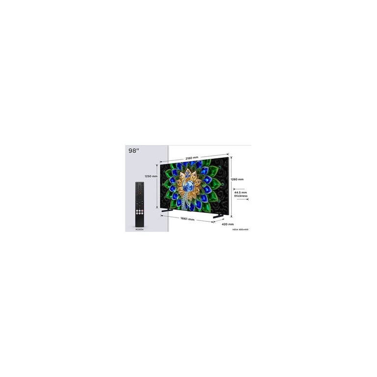 QD Mini LED QLED 98A400U 249 cm 2026 - vue 4