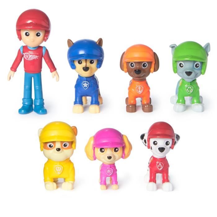 MULTIPACK DE 7 FIGURINES RESCUE WHEELS La Pat' Patrouille - Neuf