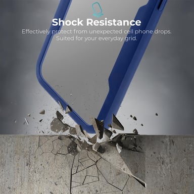 Moozy Case 360 para Samsung A23 5G/4G - Funda transparente con borde azul, protección completa de doble cara, funda con protector de pantalla integrado