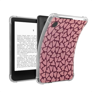 imoshion Coque Design Clear pour Kobo Clara Colour / Clara BW - Hearty Blush