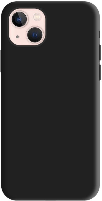 Evetane Coque Apple iPhone 13 Mini Silicone liquide Noire Housse Anti-Chocs Souple Toucher Doux