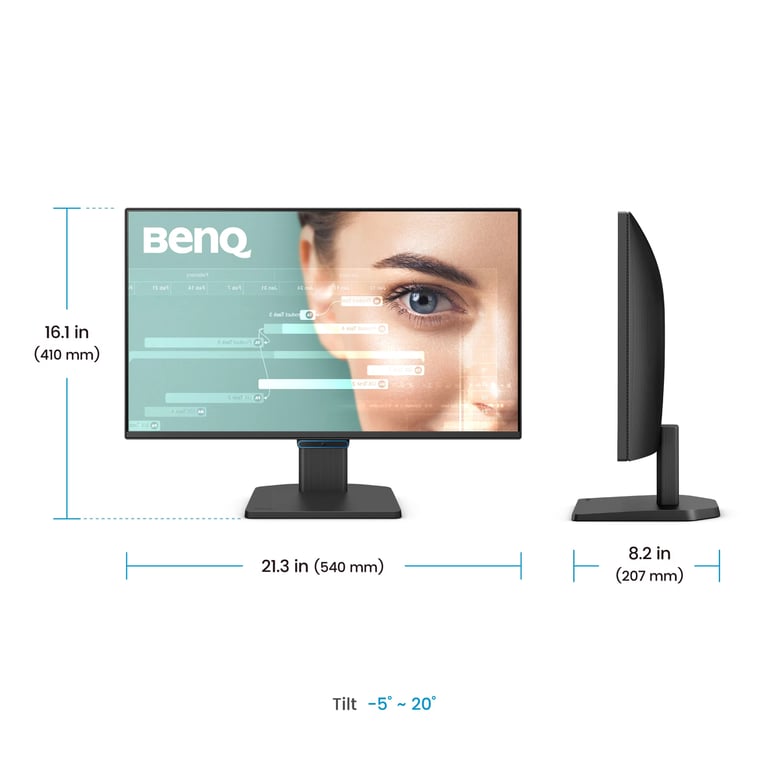 Monitor BenQ GW2490C 23.8 FHD 144Hz IPS Eye Care USB C certificado TÜV - vue 2