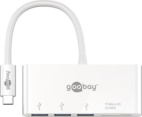 Goobay 62097 Docking Station Wired USB 3.2 Gen 1 (3.1 Gen 1) Type-C Bianco