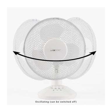 Ventilateur De Table Blanc Vl 3601 Clatronic