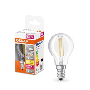 LEDVANCE 4058075437029 lámpara LED Blanco cálido 2700 K 4,8 W E14 F
