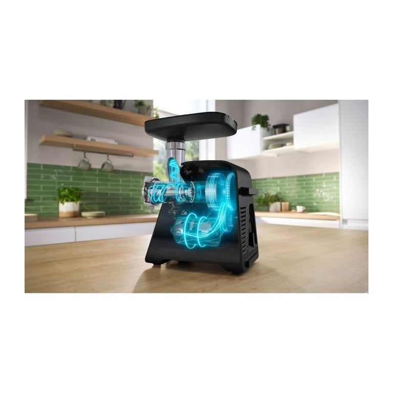 Hachoir à Viande Bosch MFWS660B – 500 W, 3 Grilles, Noir - vue 4