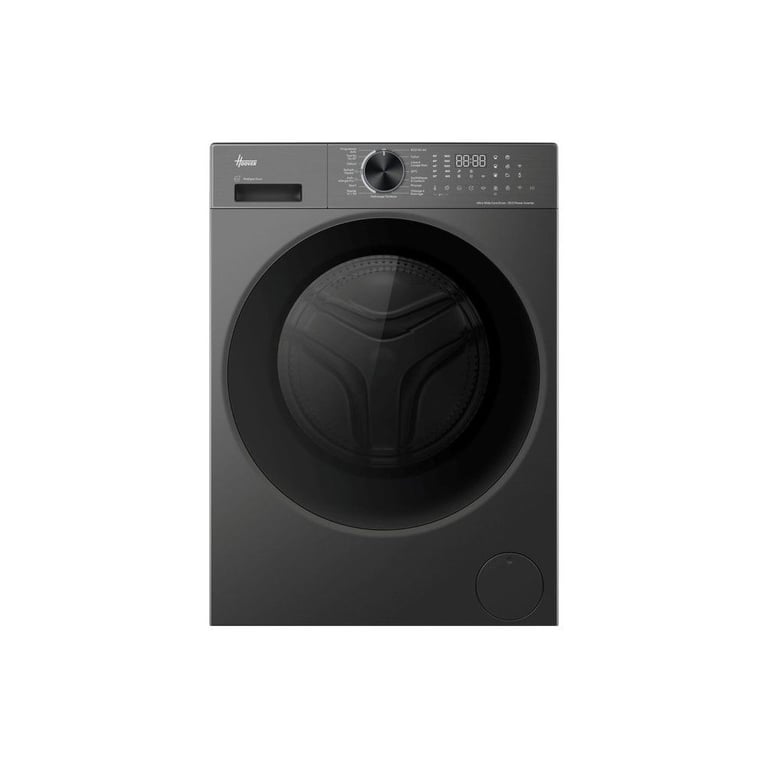 Machine à laver hublot Hoover HLP610BL10GUH-47 10 kg vapeur 1600 tr/min Wi?Fi Noir, moteur BLDC, 15 programmes - Neuf