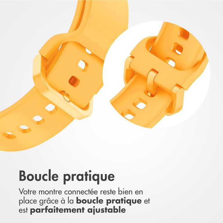 imoshion Bracelet silicone pour Samsung Galaxy Fit 3 - Jaune - Neuf