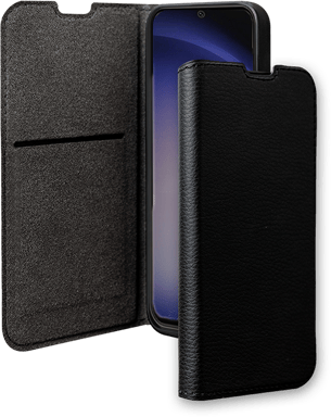 Etui Folio Wallet Samsung G S24 Support vidéo Noir - 65% Plastique recyclé Certifié GRS Bigben