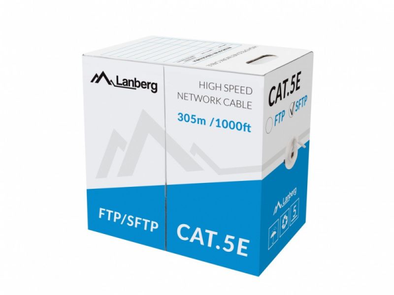 Lanberg LCS5 11CU 0305 câble de réseau 305 Cat5e /FTP STP Neuf - vue 3