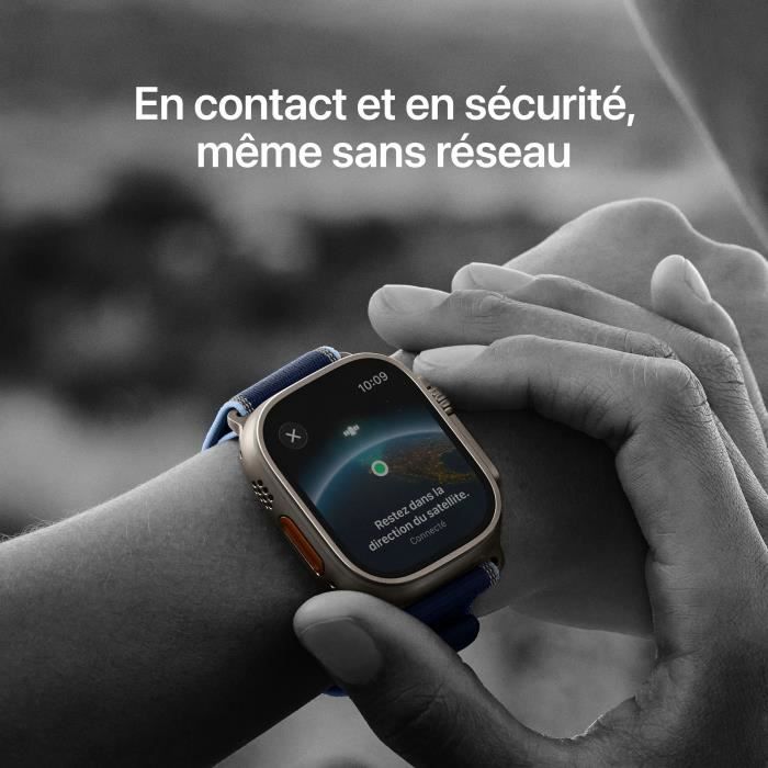 Watch Ultra 3 GPS + Cellular 49mm Boitier en Naturel avec Anchor Ocean Band - vue 9