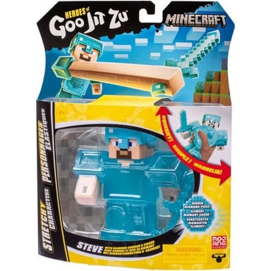 Moose Toys GOO JIT ZU - MINECRAFT - FIGURINE STEEVE 11CM
