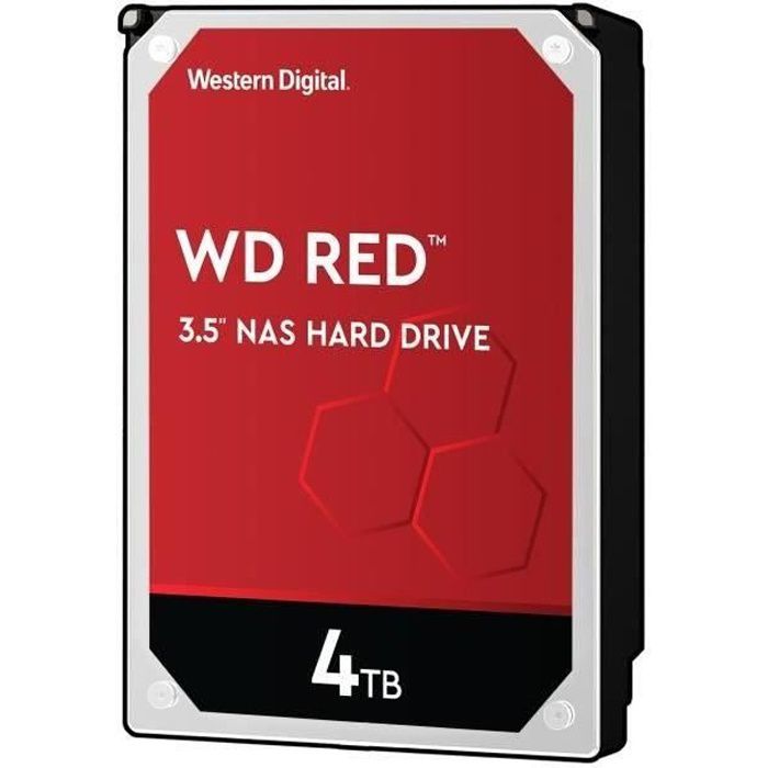 WD Red™ - Disque dur Interne NAS - 4To - 5 400 tr/min - 3.5 (WD40EFAX) -  Western Digital
