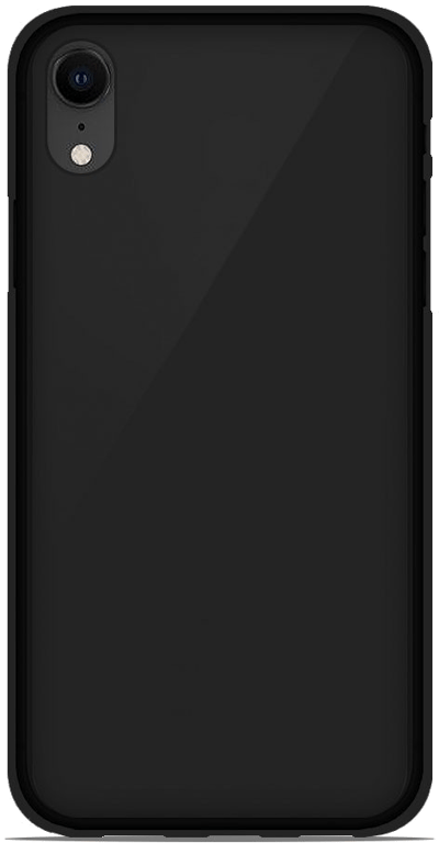 Coque silicone unie compatible Givré Noir Apple iPhone XS Max