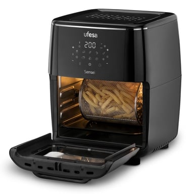 Ufesa Sensei Sencillo 12 L Independiente 1700 W Freidora de aire caliente Negro