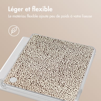 imoshion Coque Design Clear pour Kobo Libra Colour - Desert Dots