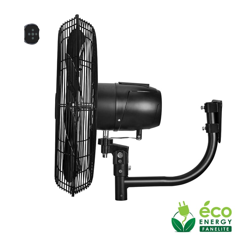 Fanelite Ventilateur mural professionnel FW50 DC Hélice 50 cm Moteur DC silencieux Débit d'air 230 m³min 6 vitesses Puissant Neuf - vue 3