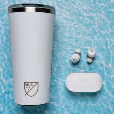 JLab IEUEBGOAIRRWHTGRY82 Cuffie wireless Musica Cuffie USB Type-A Bluetooth Bianco