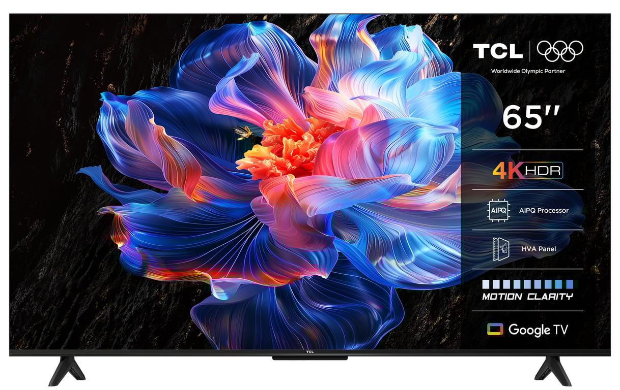 TV HDR Tcl 65P69K 165 cm 4K UHD 2025 Aluminium brossé - vue 3
