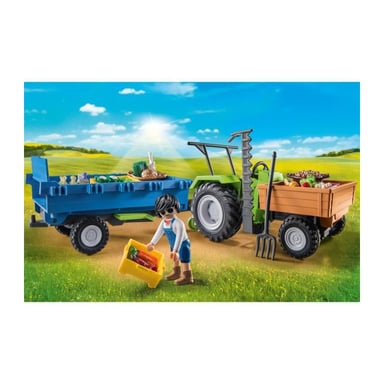Playmobil 71249 - Tractor Con Remolque