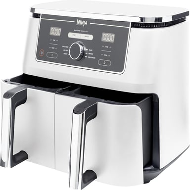 Ninja AF400EU Double 9,5 L Autonome 2470 W Friteuse d'air chaud Blanc