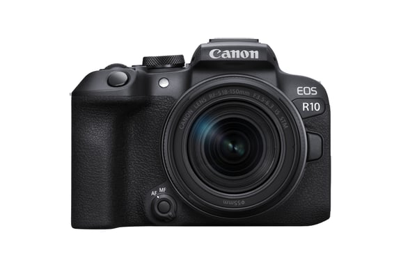 Canon EOS R10 + RF-S 18-150mm F3.5-6.3 IS STM + EF- R MILC 24,2 MP CMOS 6000 x 4000 Pixeles Negro
