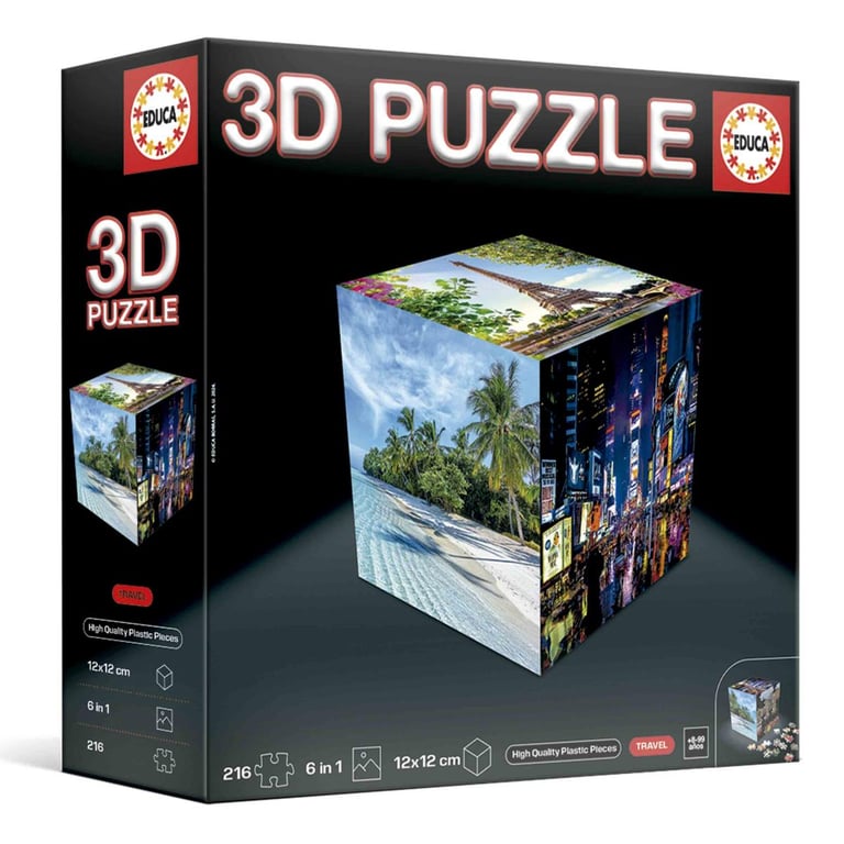 Puzzle 3D Voyage autour du monde - Créez votre aventure - Neuf