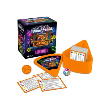 Jeu de société Winning Moves Trivial Pursuit Voyage Apéro Volume 2 600 questions Orange
