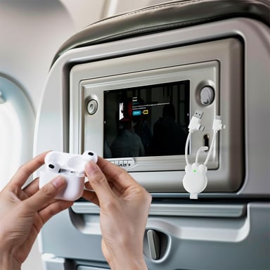 Xoopar Cable Octopus BT (noir) Multi-câbles, Entrée USB, Sortie lightning, USB-C & Micro-USB, Compatible avec tout type d'appareil (smartphone, écouteur sans fil…)