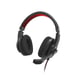 Hama HS-USB400 V2 Casque Avec fil Arceau Bureau/Centre d'appels USB Type-A Noir, Rouge